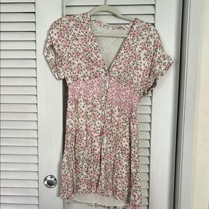 Alice + Olivia Pink Floral Dress 6